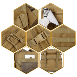 Avec sa couleur camouflage militaire marron, ce sac à dos est non seulement fonctionnel, mais aussi stylé.