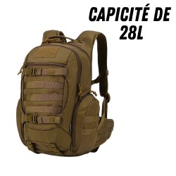 Comparatif des différentes tailles disponibles pour le sac à dos tactique, de 25L à 40L, pour s'adapter à tous vos besoins