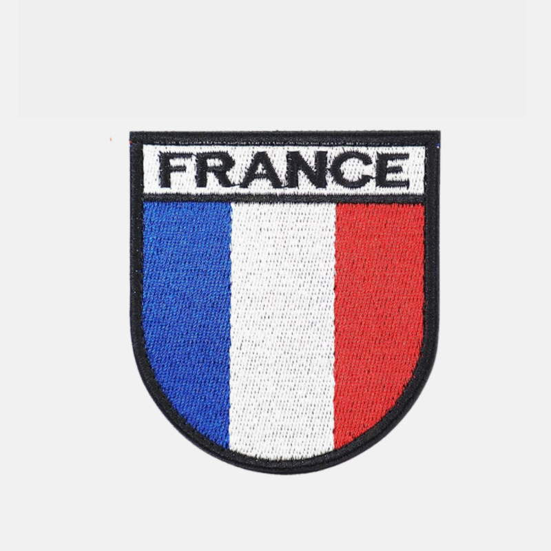 Écusson Militaire Velcro France - Patch de Fierté Française pour Équipement  Tactique