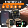 Montre Connectée Homme militaire avec Appel Bluetooth Intelligente 110+ Modes