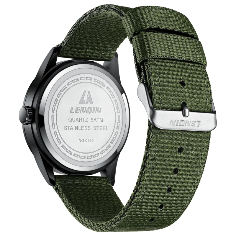 Montre Automatique Walter Mitt Sea Wolf - Mouvement Miyota - Cadran Noir Sable - Militaire Homme