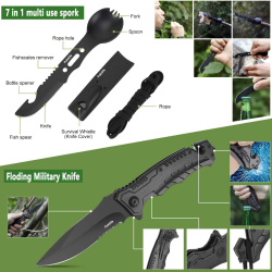 Kit de survie 180 en 1 - format compact évacuation conforme kit gouvernement 72h