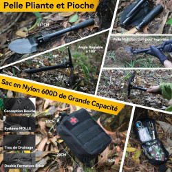 Kit de Survie 27-en-1 Complet – Trousse d’Urgence avec Outils Multifonctions