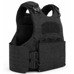 Yakeda - Gilet Tactique porte plaque à dégagement rapide