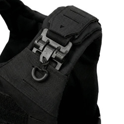 Yakeda - Gilet Tactique porte plaque à dégagement rapide