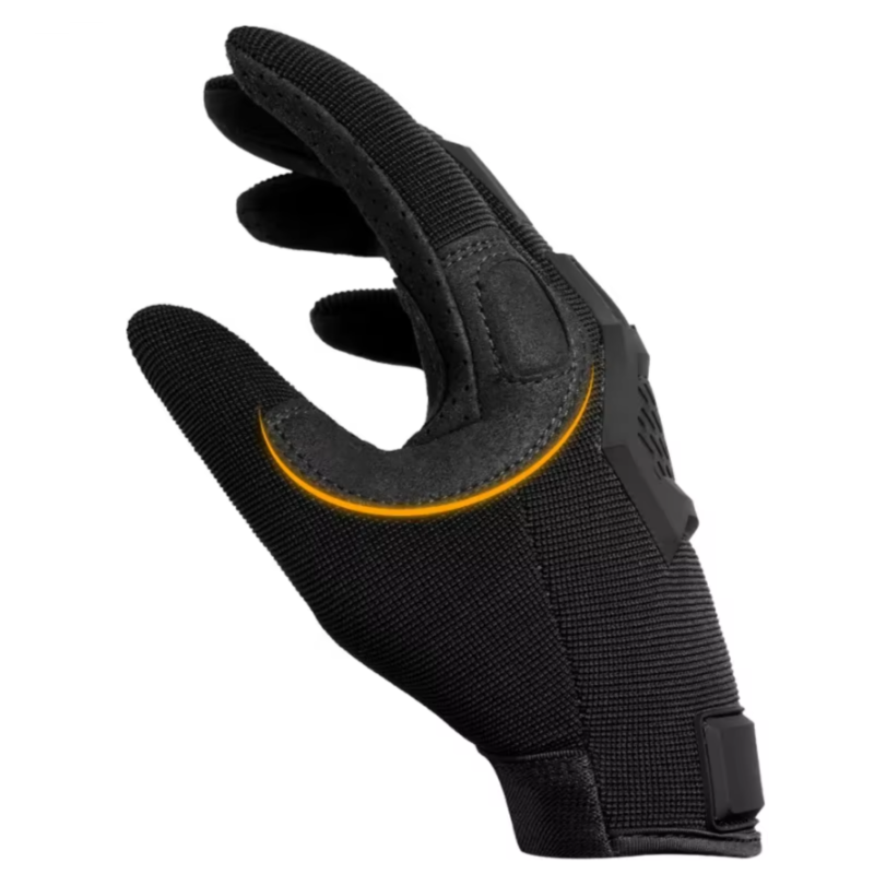 Gant De Tir El Toro Black Larp – Cuir Doux, Fermeture Velcro, Tailles S à XL – Protection Renforcée Pour Archers