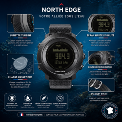 Montre militaire commando — Forces d'élite étanche 100m