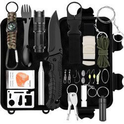 Kit de Survie 25 en 1 Compact — Format Boîte Robuste