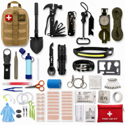 Kit de Premiers Secours 60 Pièces + 16 Outils Multifonctions