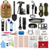Kit premiers secours 60 pièces Yakeda - vue d'ensemble de la trousse médicale complète