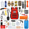 Kit survie militaire ultra-complet Yakeda - vue d'ensemble du kit premium 14 outils