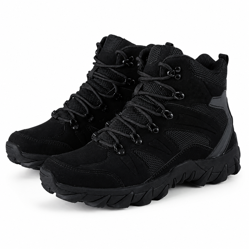 Chaussures tactiques militaires mid-cut Yakeda - vue d'ensemble tige courte 13 cm