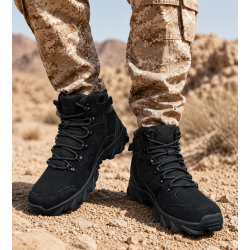 Chaussures tactiques militaires - semelle Vibram haute adhérence sol urbain humide