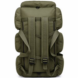 Sac à dos de voyage militaire 105L - vert - compartiments organises et poches interieures
