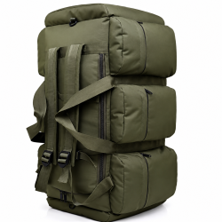 Sac à dos de voyage militaire 105L - vert - format complet pour transport quotidien et terrain