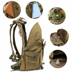 Sac à Dos Militaire Tactique étanche 30L - compartiments organises et poches interieures