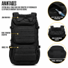 Sac à Dos Militaire Tactique 28L Trekking Randonnée - Noir - utilisation en randonnee et trekking longue distance