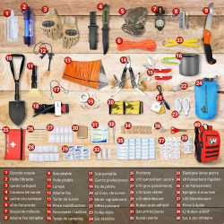 Kit de Survie Militaire Ultra-Complet Premium — 14 Outils