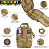 Sac de Survie Complet 72h — Sac à Dos Militaire Tactique Ergonomique Évacuation d'Urgence