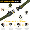 Sac de Survie Complet 72h — Sac à Dos Militaire Tactique Ergonomique Évacuation d'Urgence