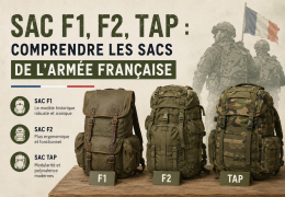 Sac F1, F2, TAP : comprendre les sacs de l'armée française